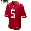 Kinder San Francisco 49ers Trikot Trey Lance 5 Nike Rot 2021 NFL Draft